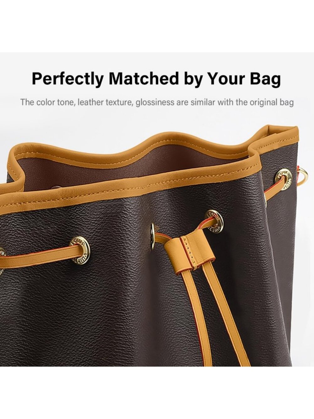 Genuine Vachetta Leather Drawstring Replacement for Bucket Bag & Backpack - Picture 9 of 9